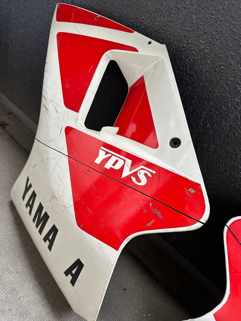 YAMAHA TZR250 2XTカウルホワイトレッド左右&センターカウルセット