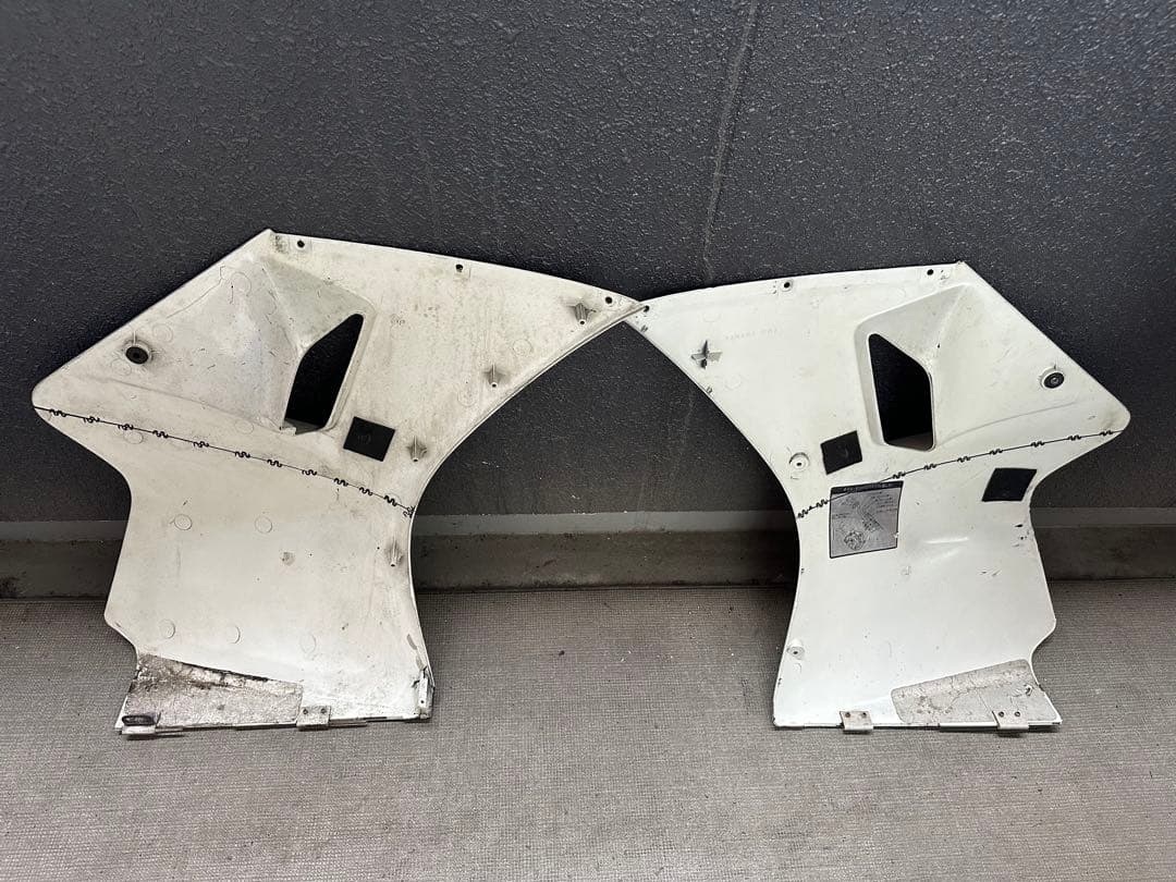 YAMAHA TZR250 2XTカウルホワイトレッド左右&センターカウルセット