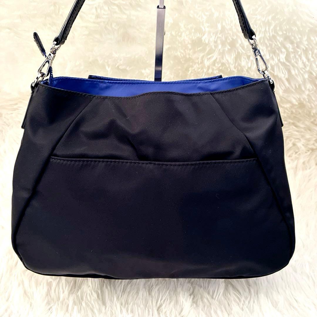 【未使用級✨】アニエスべー ボヤージュ ショルダーバッグ ブラック×ブルー
