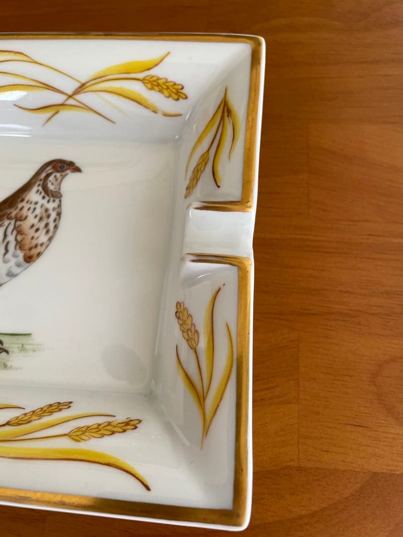 エルメス HERMES ポーセリン アッシュトレイ 灰皿 陶磁器　ビンテージ