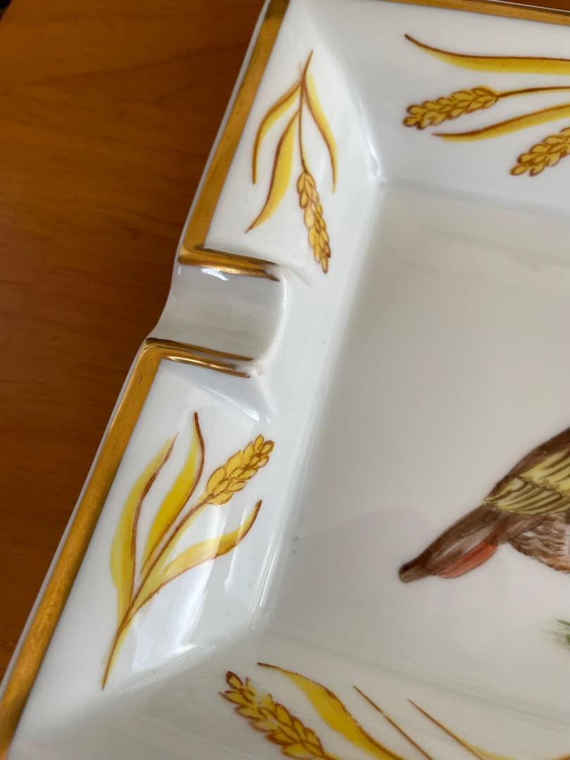 エルメス HERMES ポーセリン アッシュトレイ 灰皿 陶磁器　ビンテージ