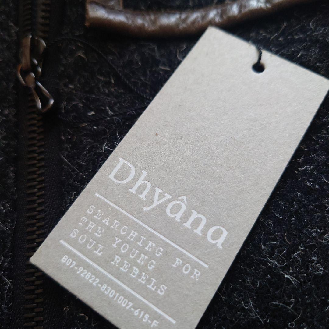 新品 ■国産■ Dhyana レザー×極厚ウール riri社ZIP コート １