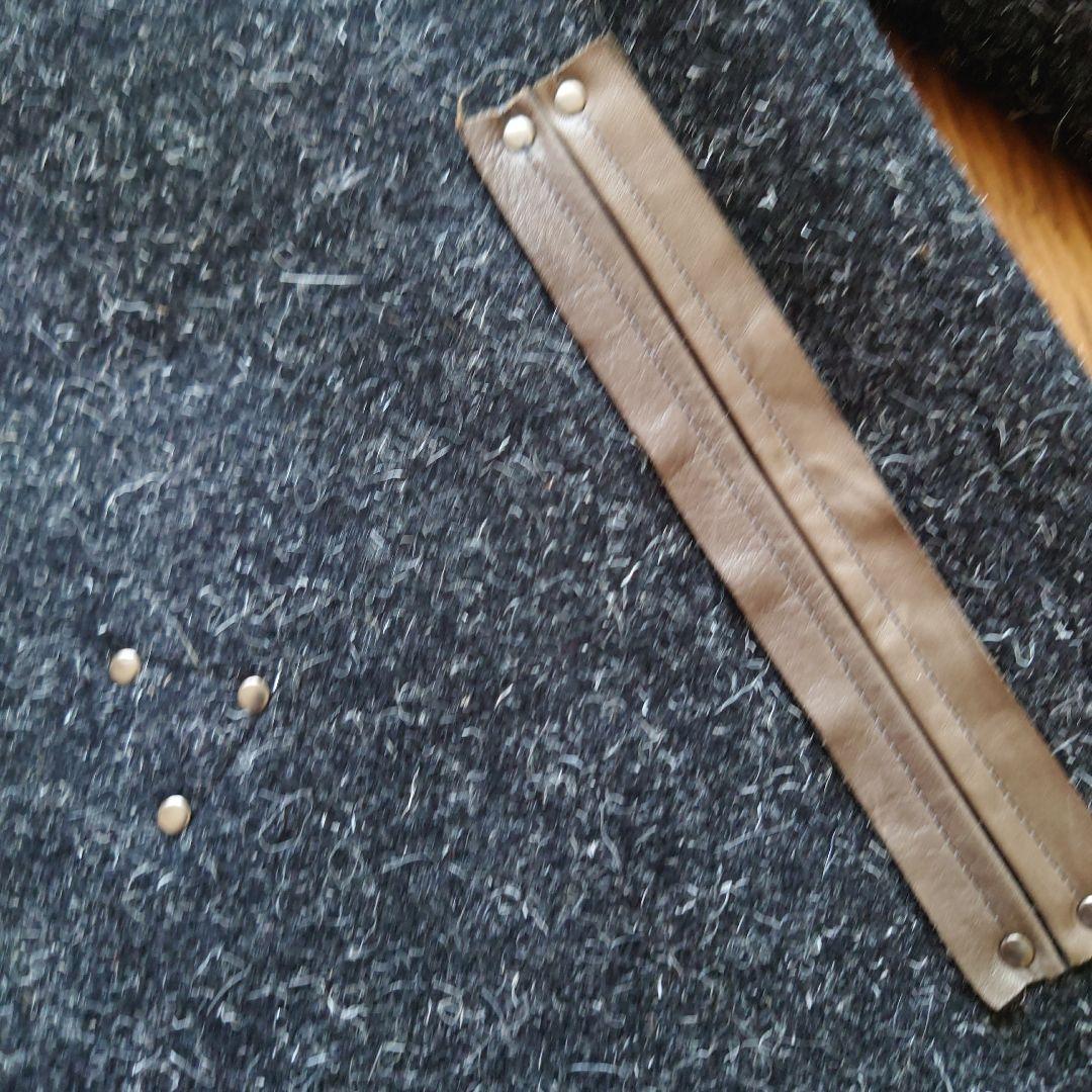 新品 ■国産■ Dhyana レザー×極厚ウール riri社ZIP コート １