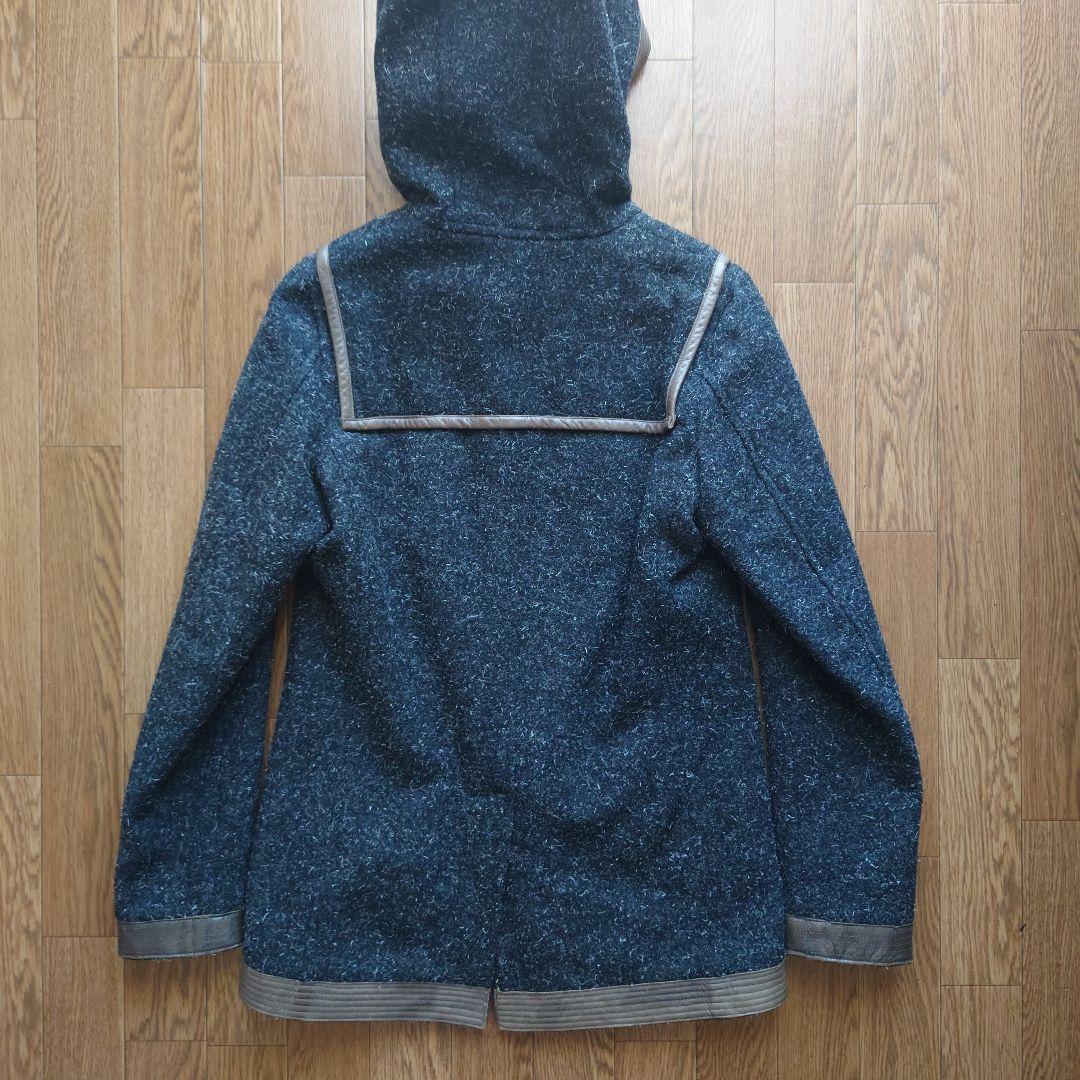 新品 ■国産■ Dhyana レザー×極厚ウール riri社ZIP コート １