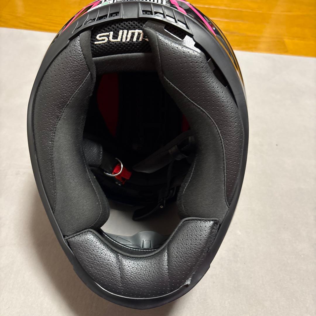 WINS フルフェイスヘルメット グレー/ブラック/ピンク