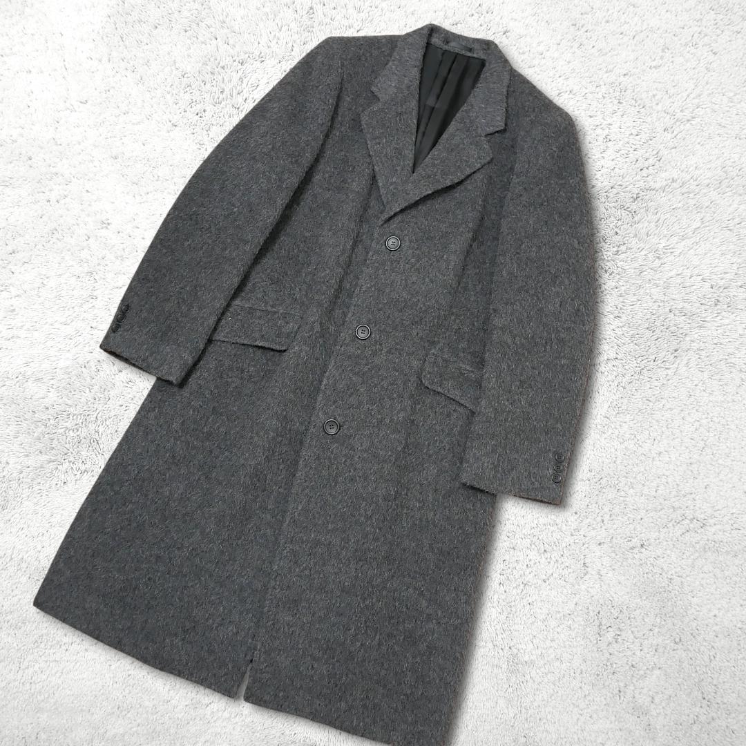 美品【ポールスミス】アルパカ100% チェスターコート L グレー 日本製