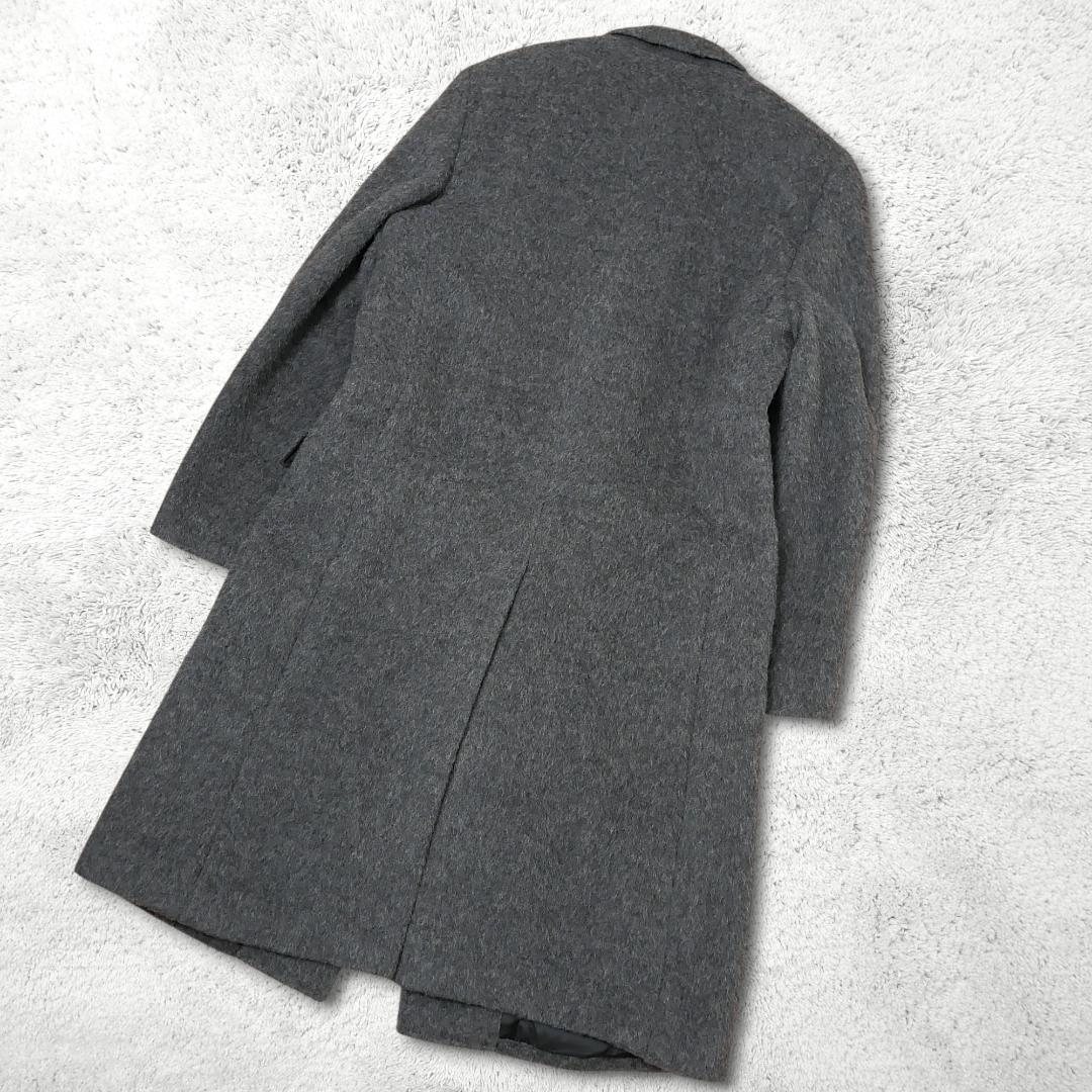 美品【ポールスミス】アルパカ100% チェスターコート L グレー 日本製