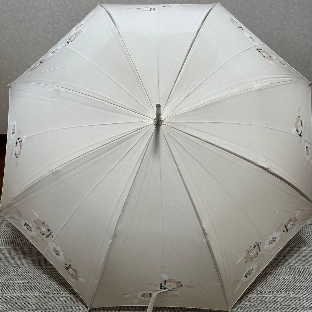 極美品タグ付き　BURBERRY バーバリー　花柄ノバチェック　晴雨兼用UV日傘