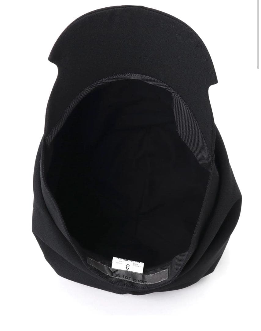 yun baY’s for men ドレープキャップ 黒 完売 タグ付き