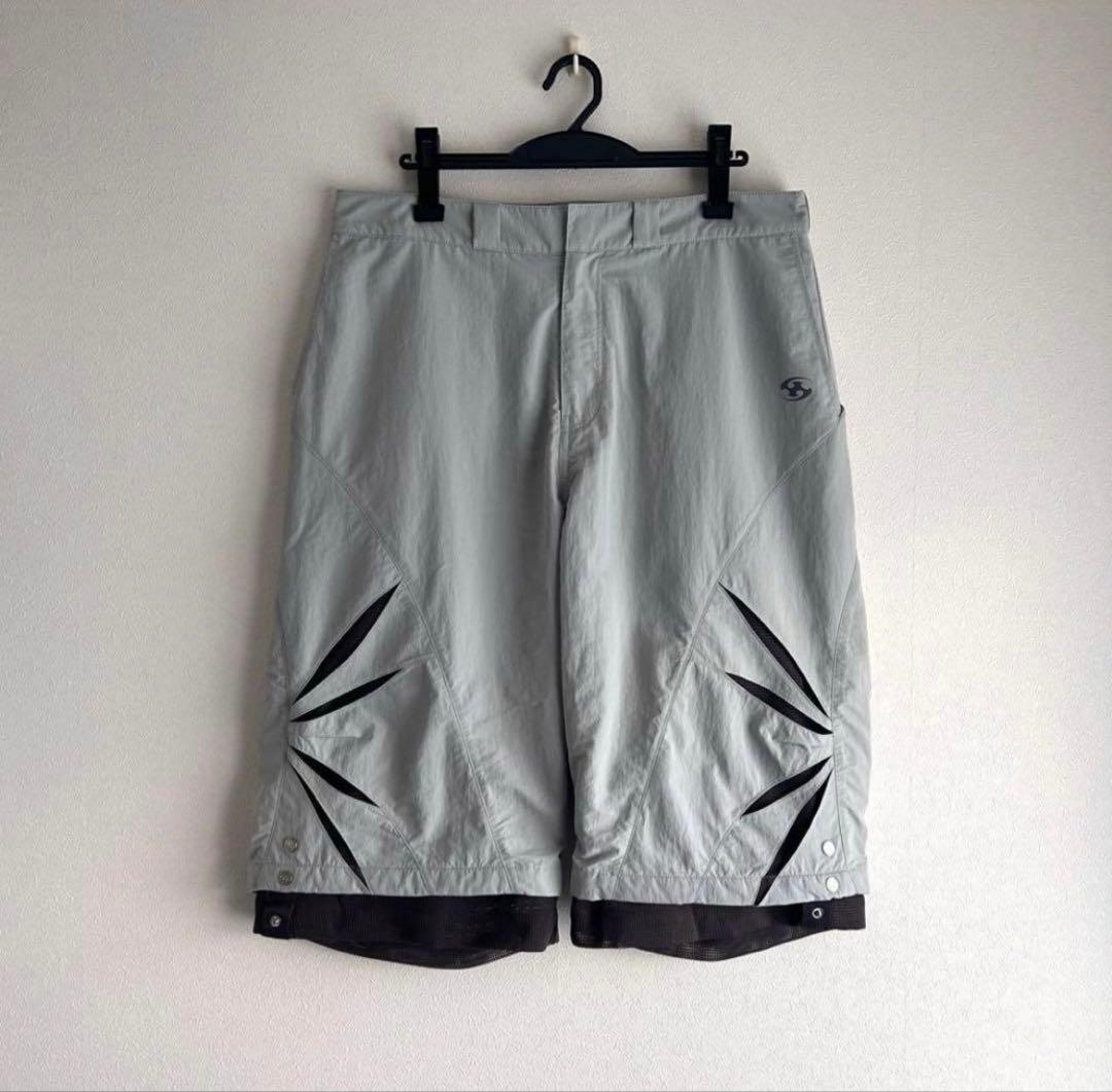 sansangear cut off mesh shorts ショーツ