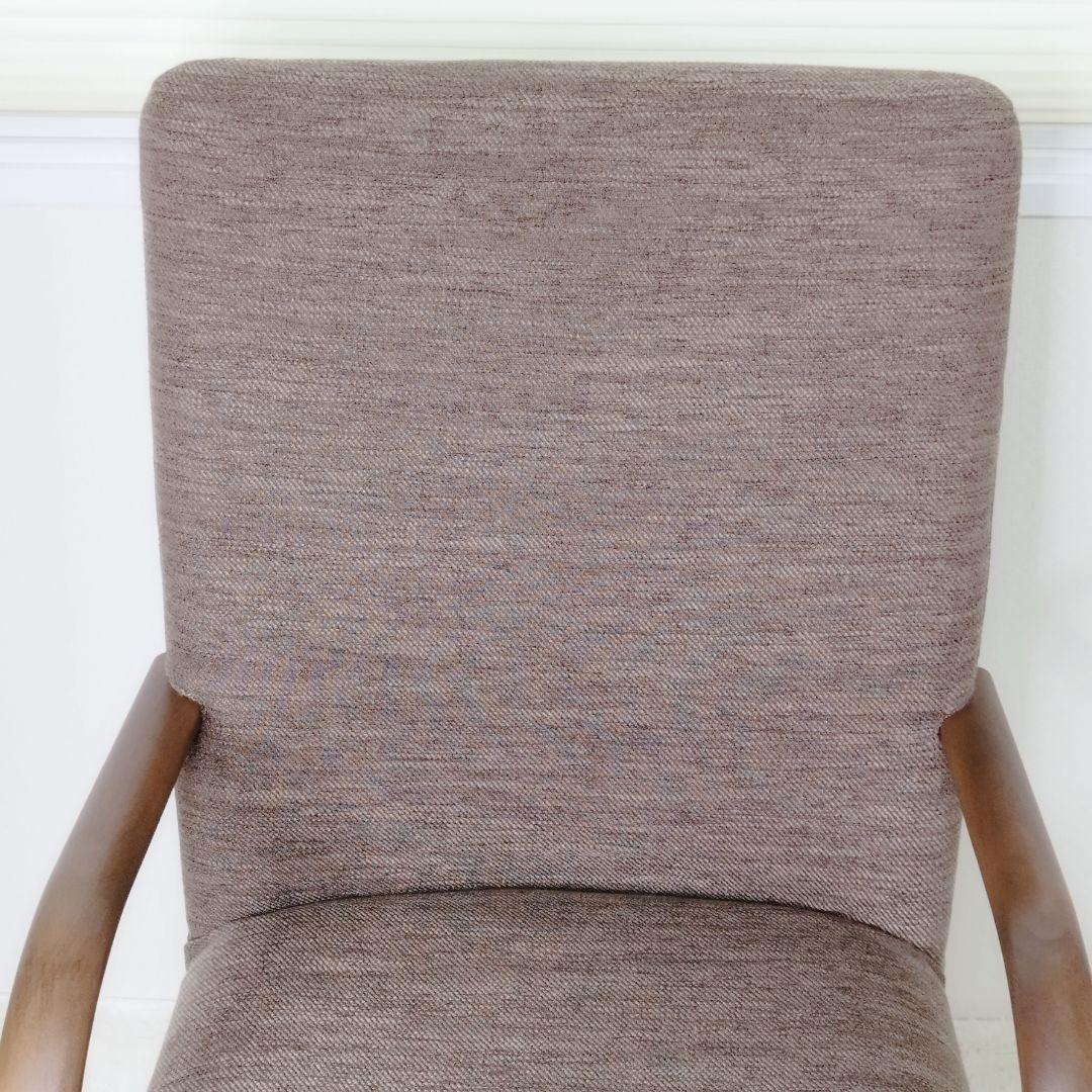 ニトリ ダイニングチェア Dコタツチェア アームチェア 天然木製 北欧レトロ②