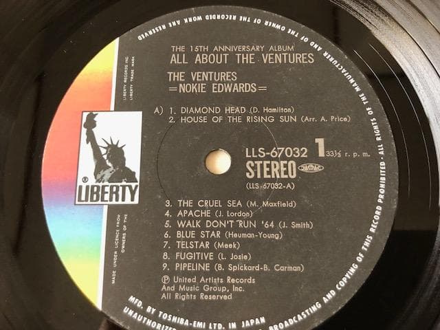 ベンチャーズ大辞典 3LP BOX 帯付 15周年記念盤 希少 d782y81