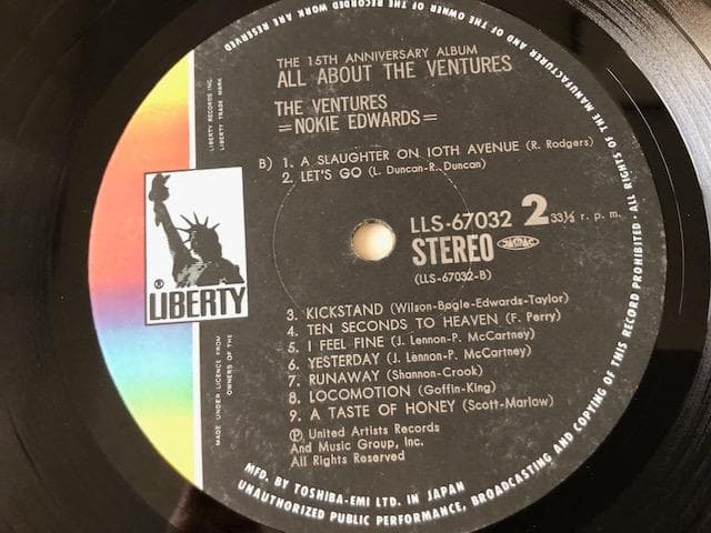 ベンチャーズ大辞典 3LP BOX 帯付 15周年記念盤 希少 d782y81