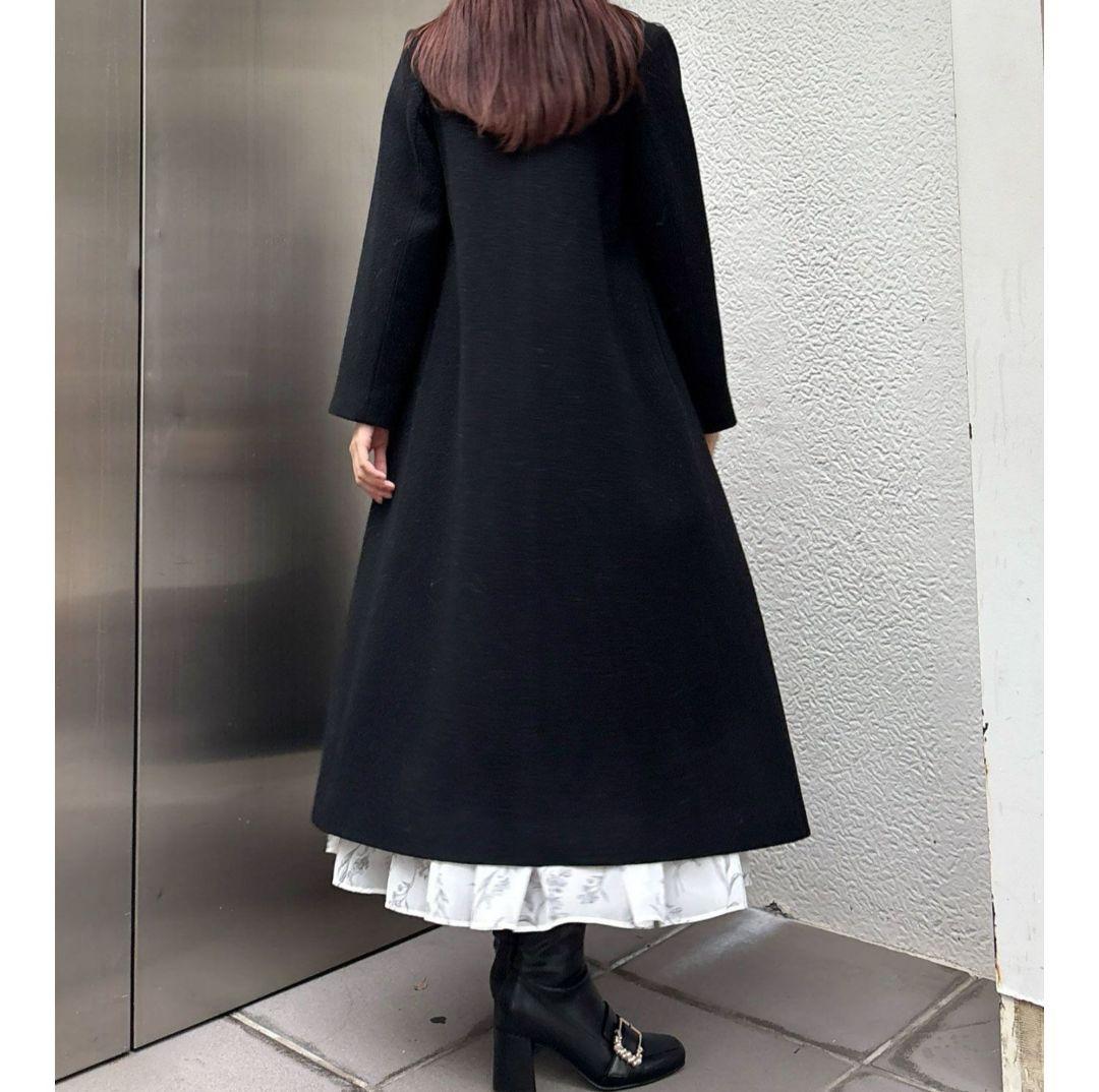 24AW マーキュリーデュオ　ウールチェスターコート 黒 Mサイズ