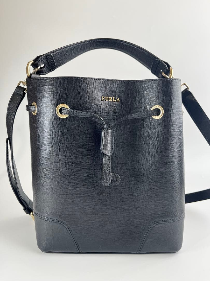 極美品✨FURLA フルラ 2wayバッグ ステイシーショルダー バケット
