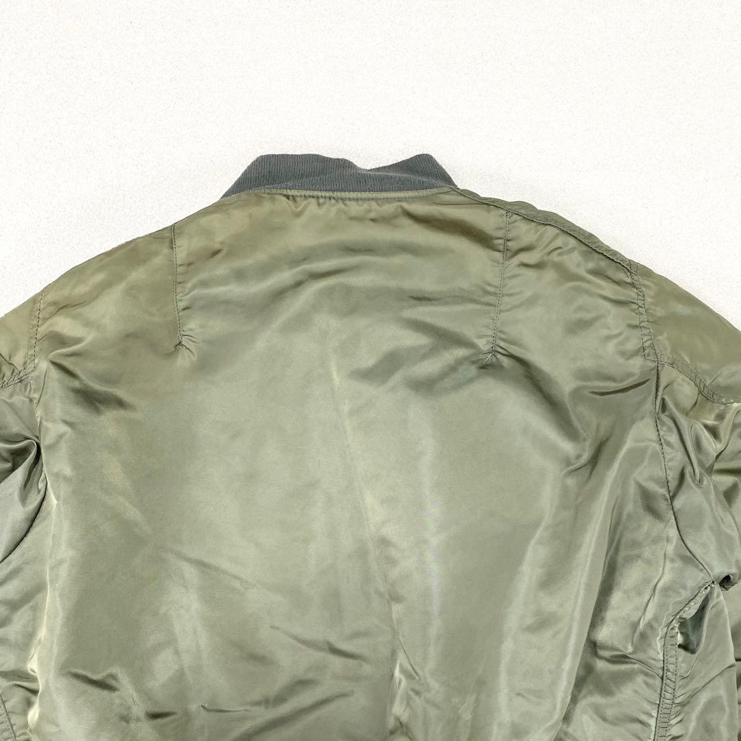 80s 90s USA製 ALPHA アルファ MA-1フライトジャケット 短丈