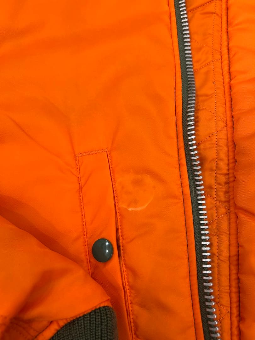 美品　ALPHA リバーシブル MA-1ジャケット オリーブ/オレンジ