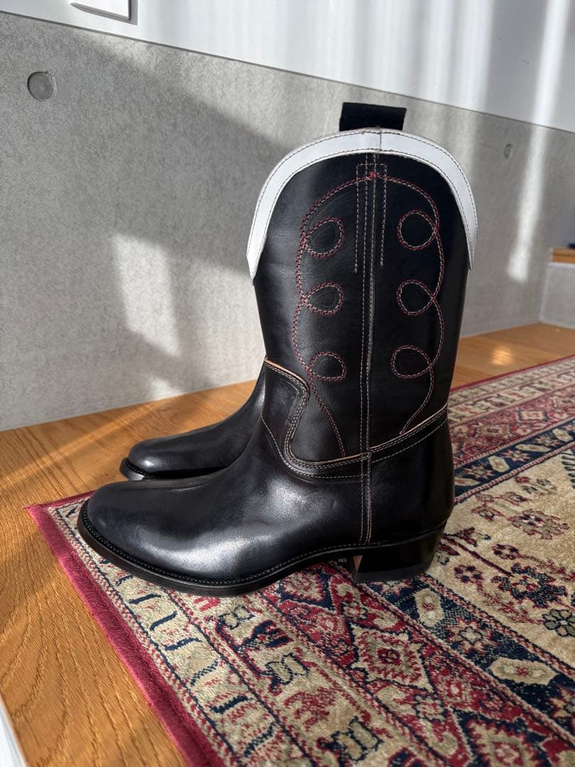 新品 カスタム Cowboy boots CLINCH同楦 茶芯 ホースハイド