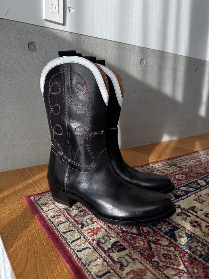 新品 カスタム Cowboy boots CLINCH同楦 茶芯 ホースハイド