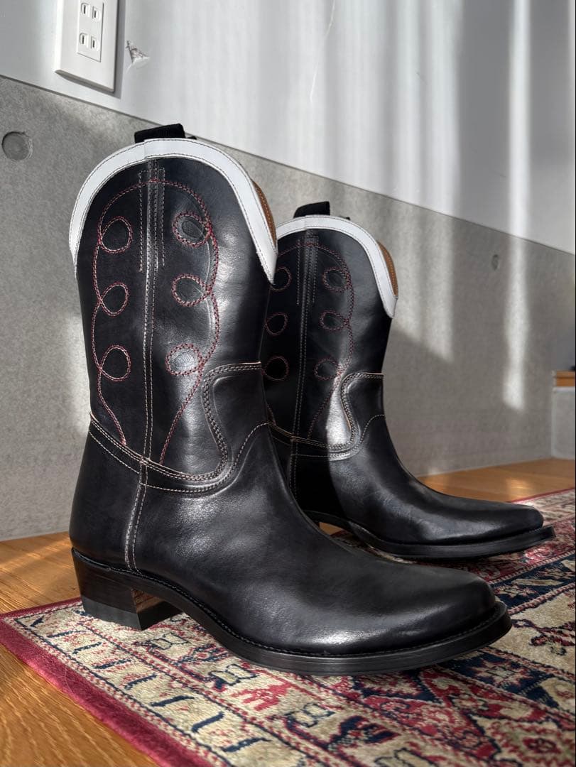 新品 カスタム Cowboy boots CLINCH同楦 茶芯 ホースハイド