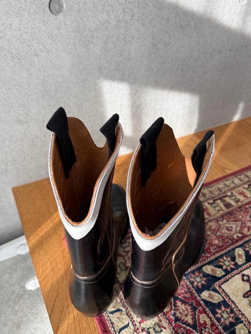 新品 カスタム Cowboy boots CLINCH同楦 茶芯 ホースハイド