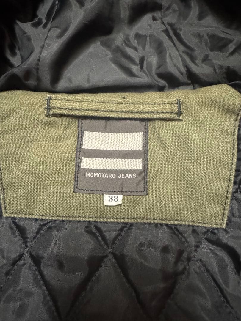 桃太郎ジーンズ　フード付きジャケット　38