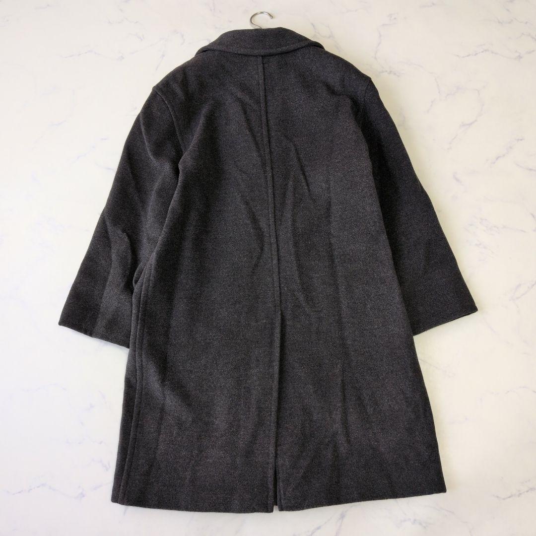 MAX&Co. ロングコート チェスター ダブル アンゴラ ウール グレー 38