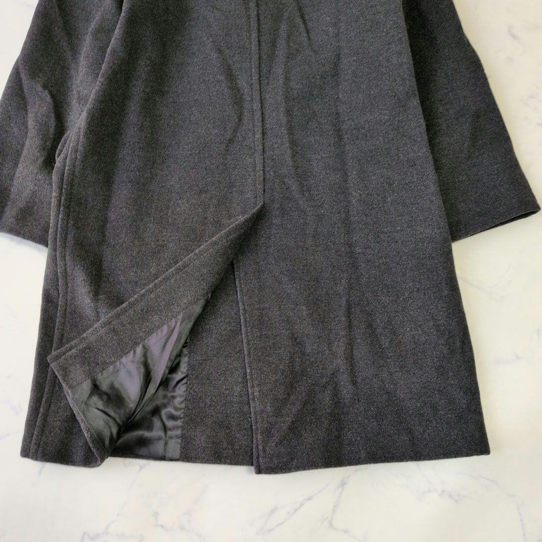 MAX&Co. ロングコート チェスター ダブル アンゴラ ウール グレー 38