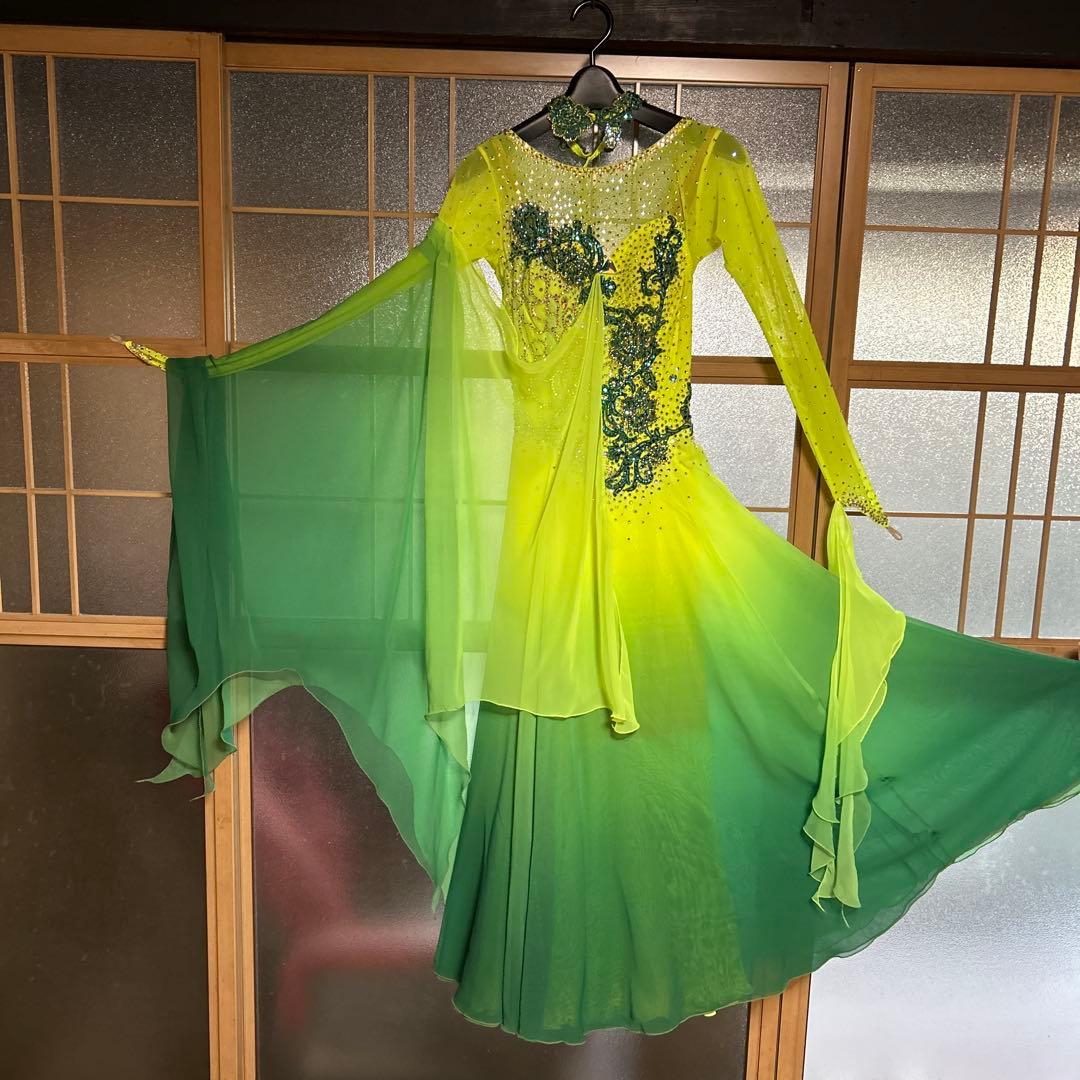 社交ダンス用グラデーションドレス