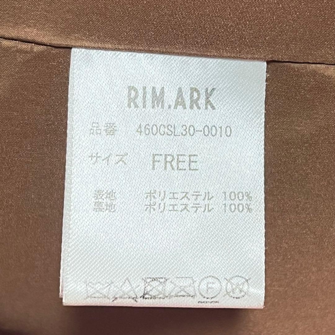 rim.arkドルマンスリーブファーコート オレンジ