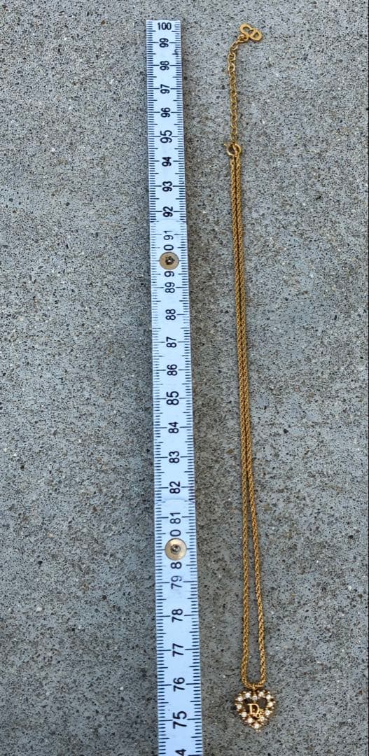 n*♡様 クリスチャンディオール ネックレス ハート ラインストーン　ビジュー