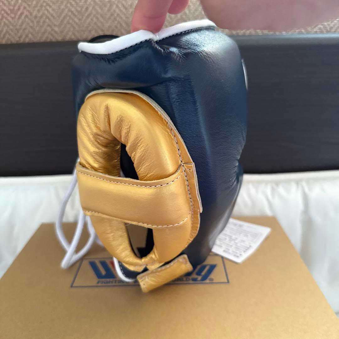 ウイニング winning ヘッドギア　ネイビー／金