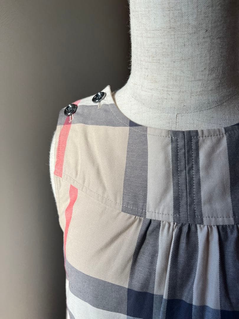 Burberry チェック柄ノースリーブワンピース サイズ14y 150〜160