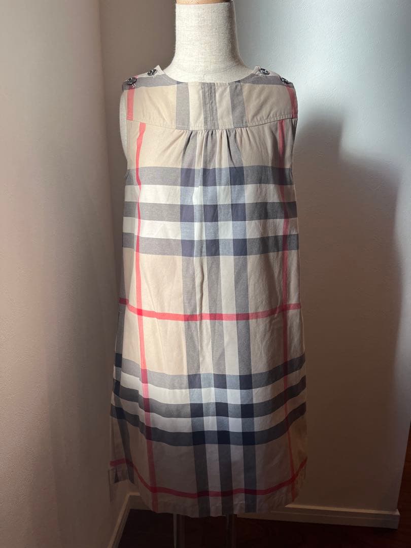 Burberry チェック柄ノースリーブワンピース サイズ14y 150〜160