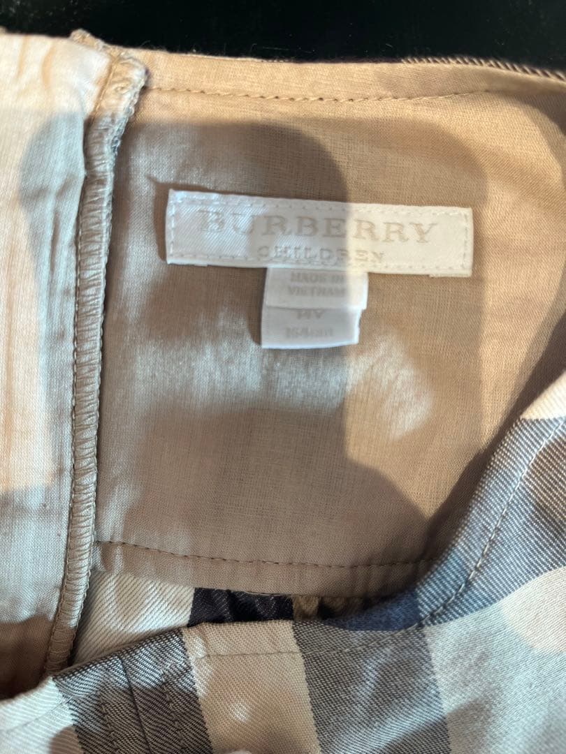 Burberry チェック柄ノースリーブワンピース サイズ14y 150〜160