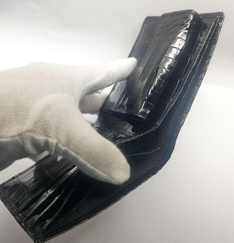 クロコダイル 財布　2つ折り　日本製