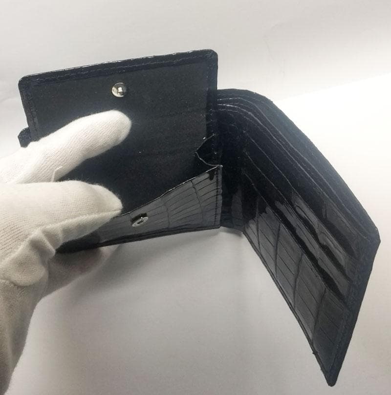 クロコダイル 財布　2つ折り　日本製