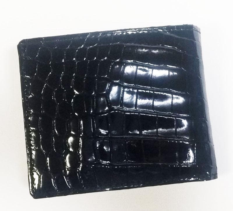 クロコダイル 財布　2つ折り　日本製