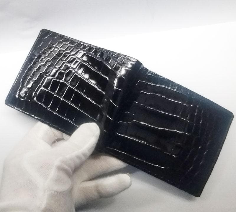 クロコダイル 財布　2つ折り　日本製