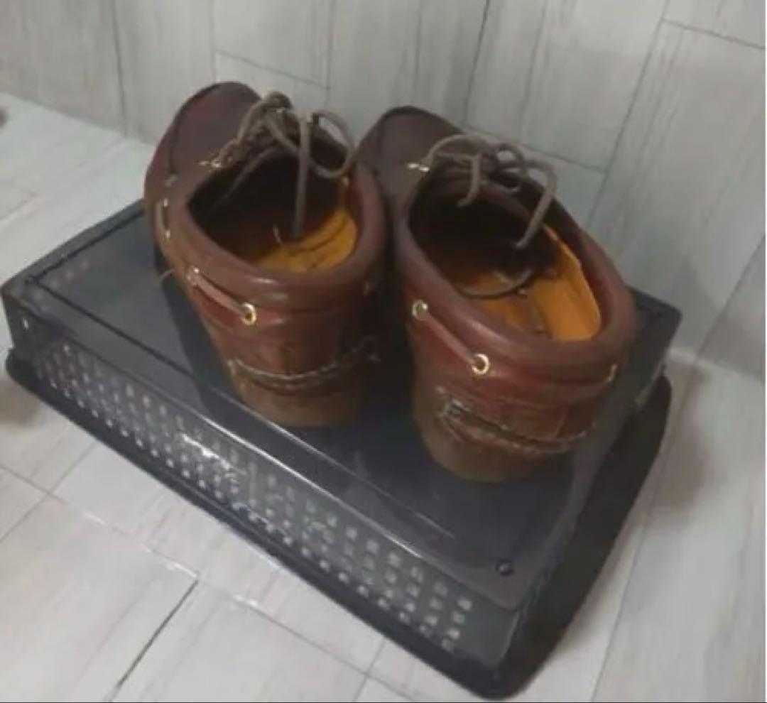 Timberland 3eye モカシンシューズ バーガンディ 早い者勝ち