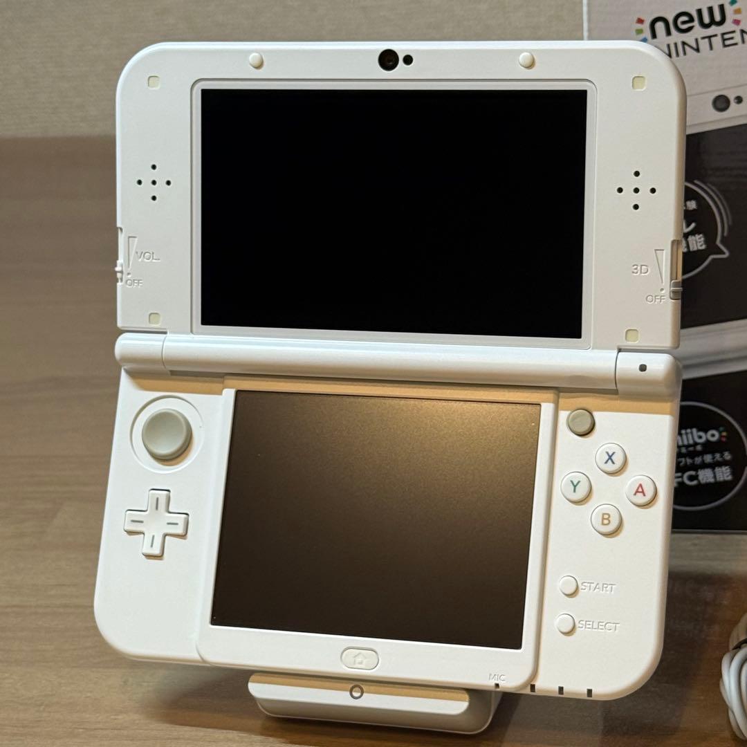 6-200 Newニンテンドー3DS LL パールホワイト 上下IPS Dual