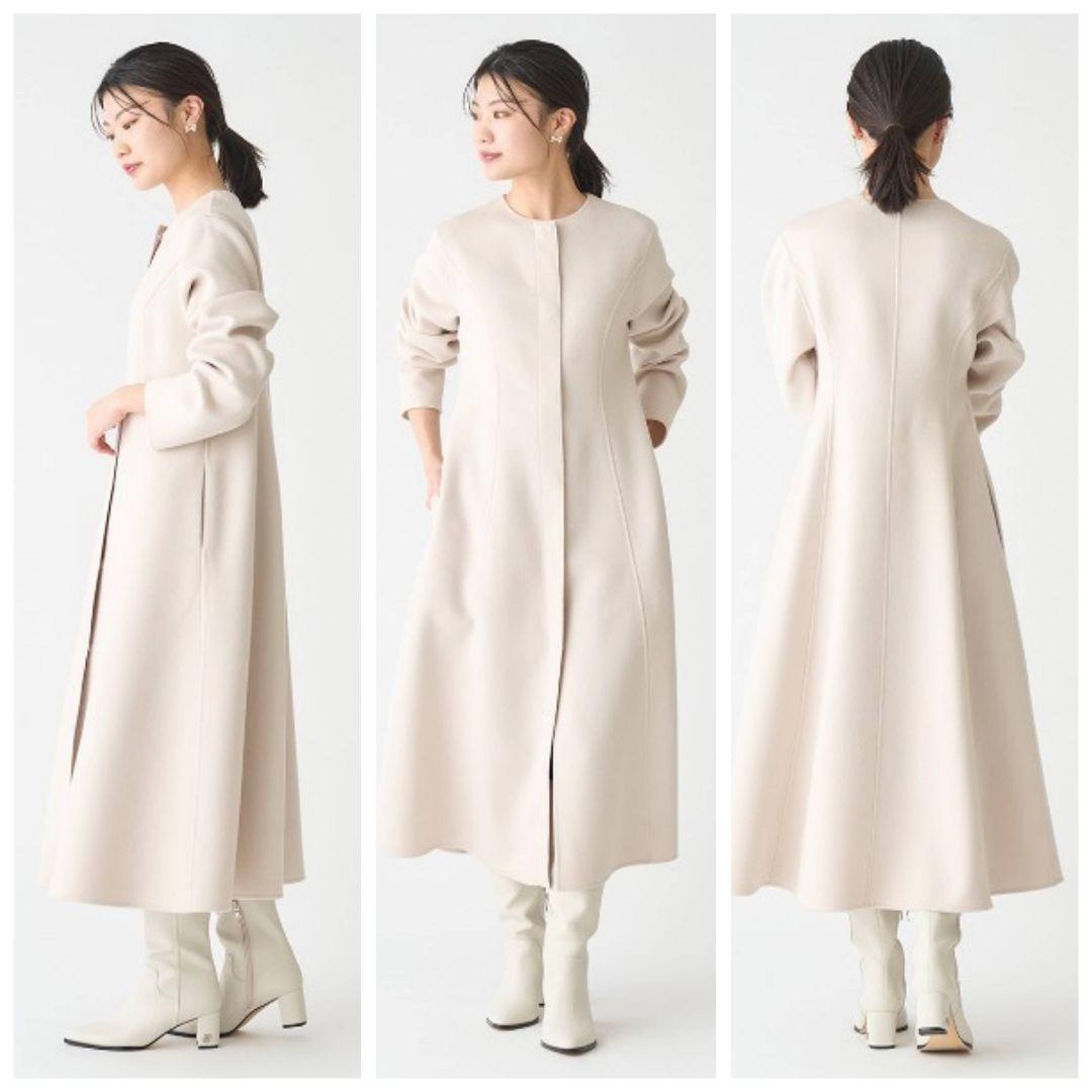 露思　タグ付き☆セルフォード　ストール付きリバードレスコート　2way　M