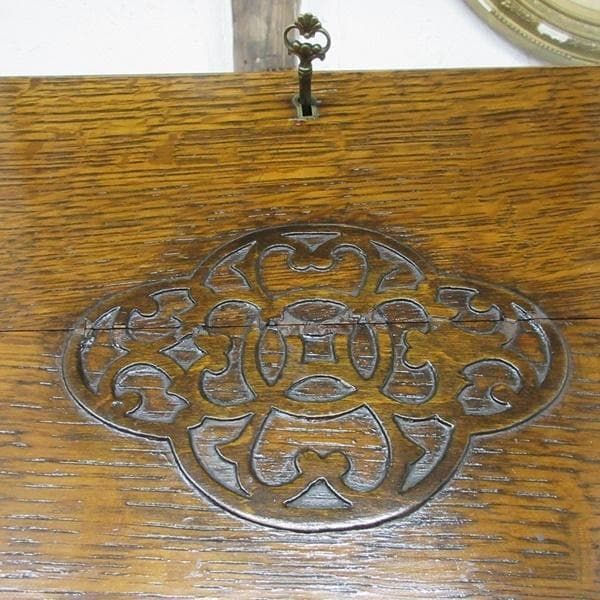 イギリス アンティーク 家具 ライティングビューロー デスク 机 6682c