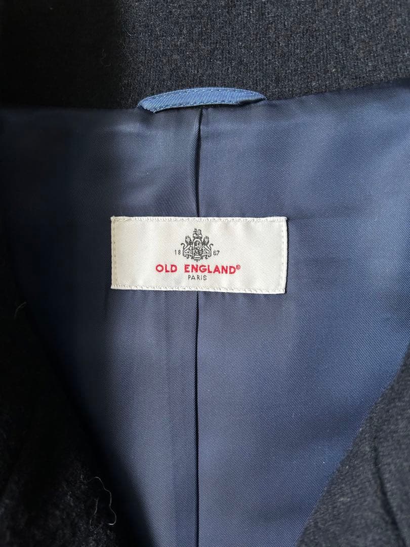 OLD ENGLAND Parisネイビー ウールコート