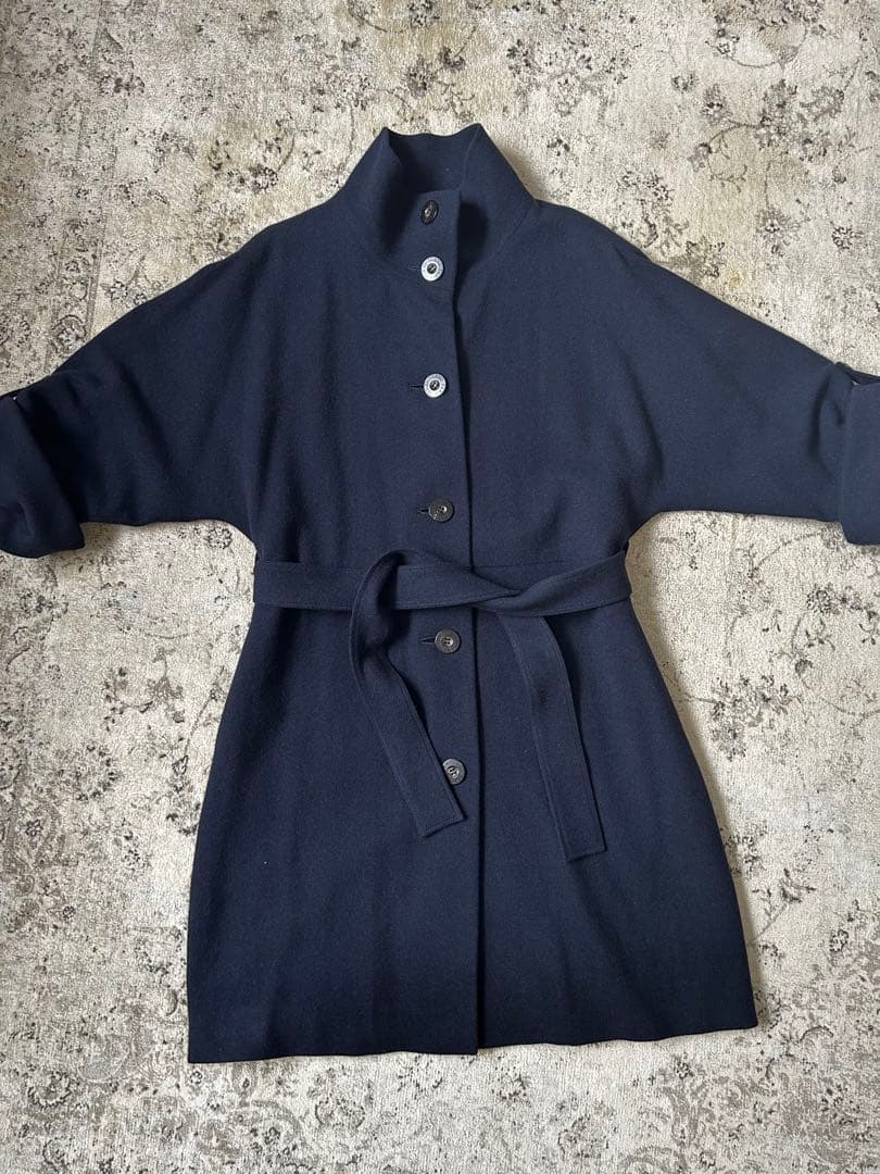 OLD ENGLAND Parisネイビー ウールコート