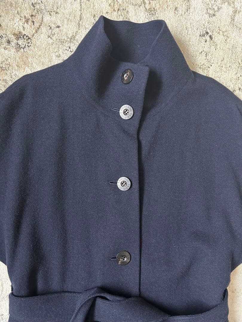 OLD ENGLAND Parisネイビー ウールコート