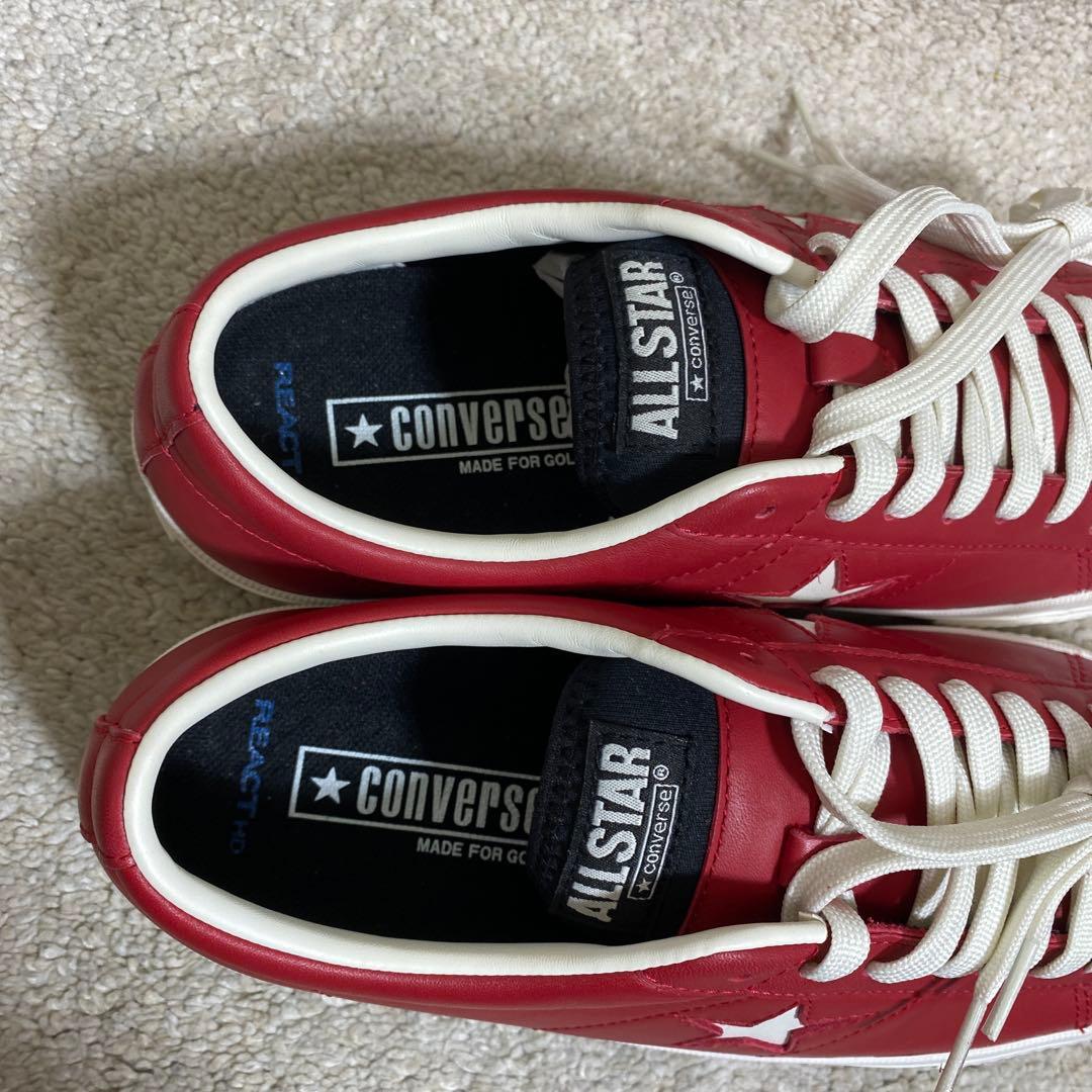 未使用 CONVERSEワンスター GF SC RED 25cm GOLF