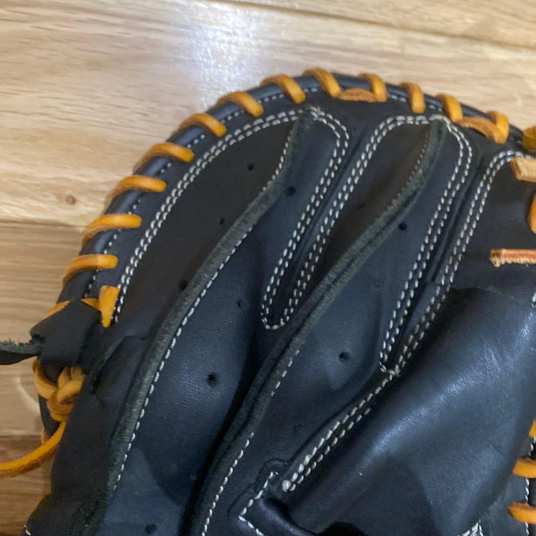 公式用　グローブ 黒/オレンジ　トレーニング