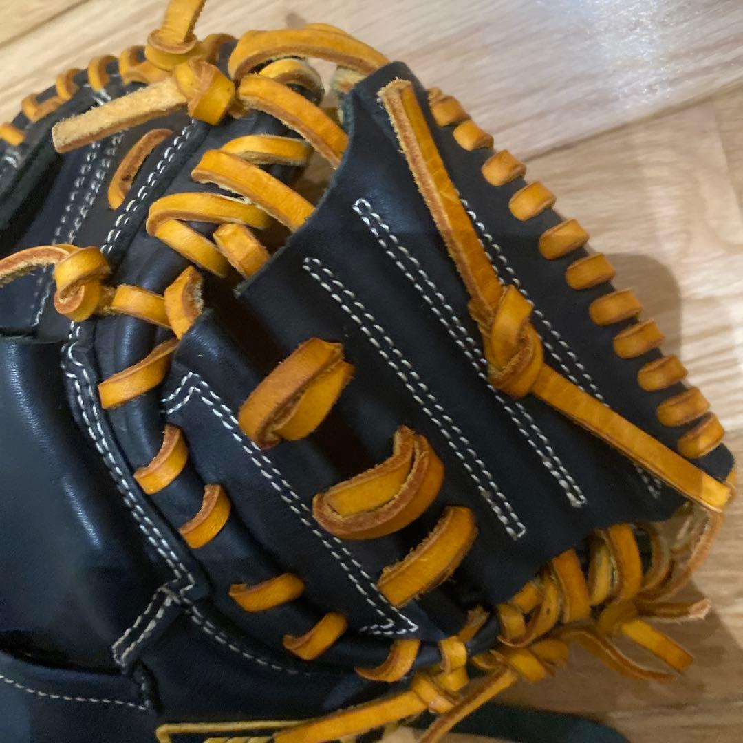 公式用　グローブ 黒/オレンジ　トレーニング