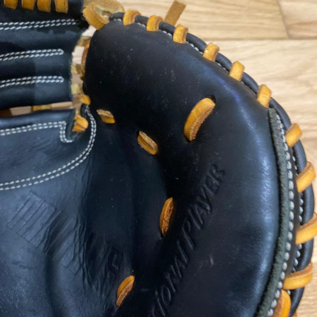 公式用　グローブ 黒/オレンジ　トレーニング